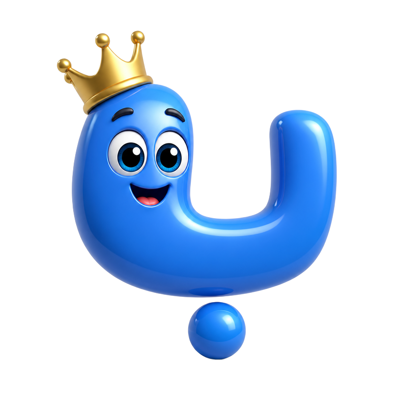 Baa the friendly Arabic letter character